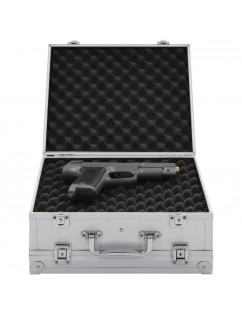 Gun Case Aluminum ABS Silver