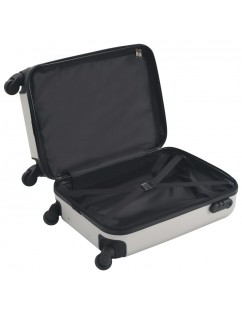 Hard Shell Trolley Bright Silver ABS