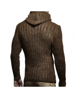 Cable Knit Button Pullover Hooded Sweater